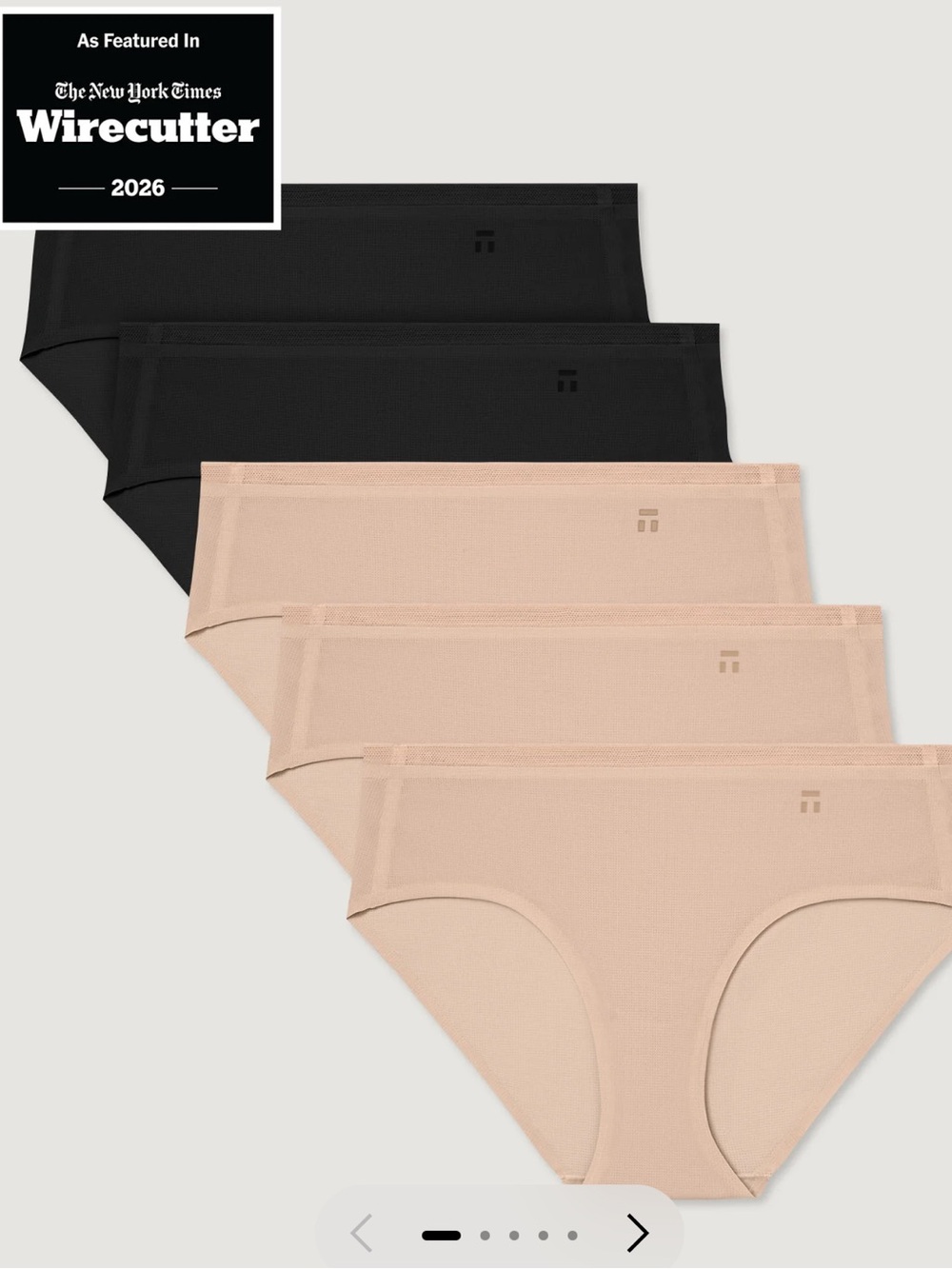 Tommy John Women's Air Brief (4-Pack)– Black & Nude